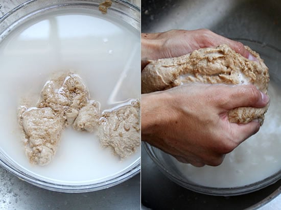 How To Make Seitan: Knead and Rinse the Dough